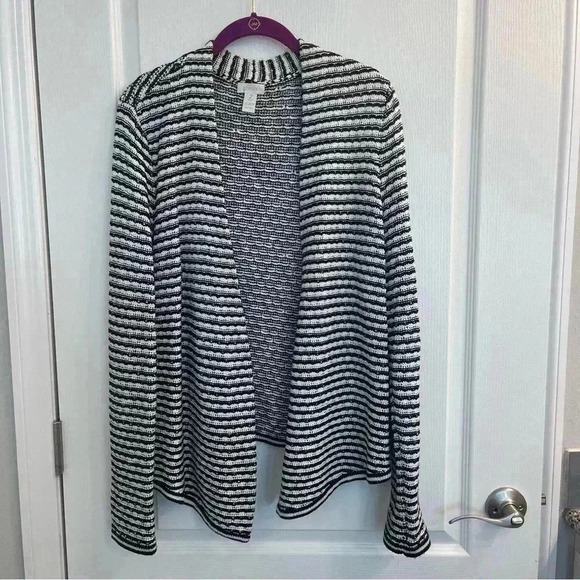 Chico's Sweaters - Black & White Cardigan by Chico’s